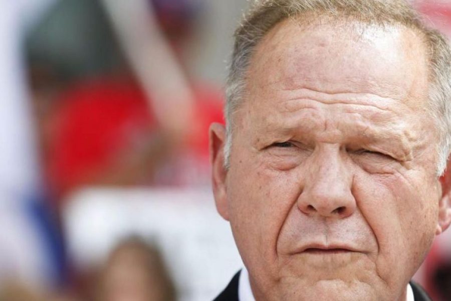 Roy Moore scowling