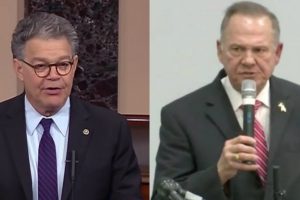 Al Franken and Roy Moore (Washington Post)