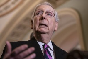 Mitch McConnell breaks his shoulder