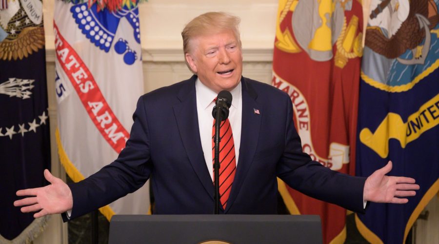 Watch Trump smother good news