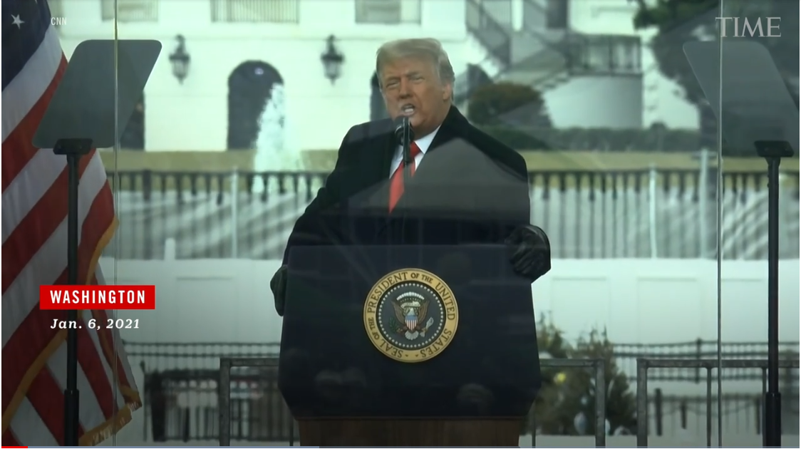 Trump winding up his mob.