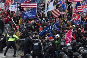 A photo of the Jan. 6 insurrection.